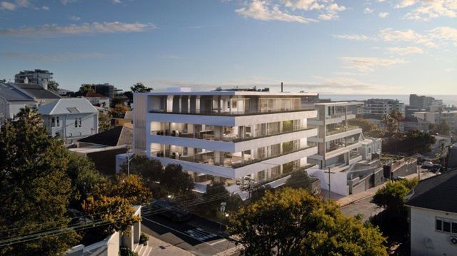 Luxurious three-bedroom apartment in sought-after Fresnaye development with stunning mountain views.