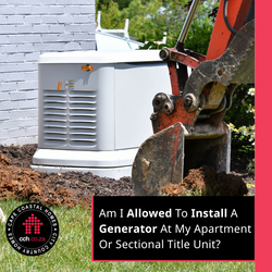 Am I Allowed To Install A Generator At My Apartment Or Sectional Title Unit?