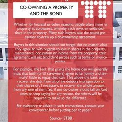 Co-owning A Property And The Bond