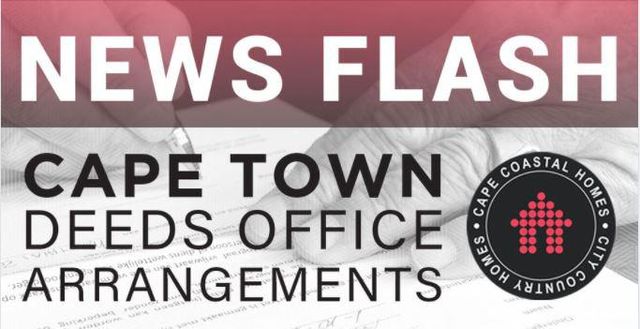 Newsflash: Cape Town Deeds Office Arrangements