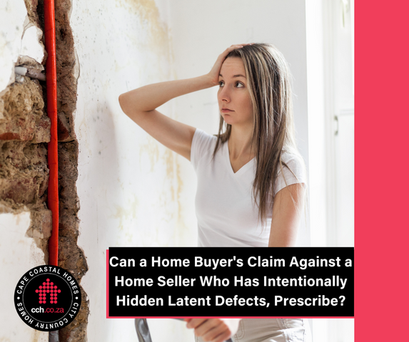 Can a Home Buyer's Claim Against a Home Seller For Intentionally Hidden Latent Defects, Prescribe?
