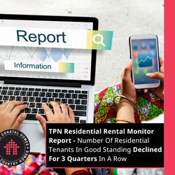TPN Rental Report - Number Of Residential Tenants In Good Standing Declined For 3 Quarters In A Row
