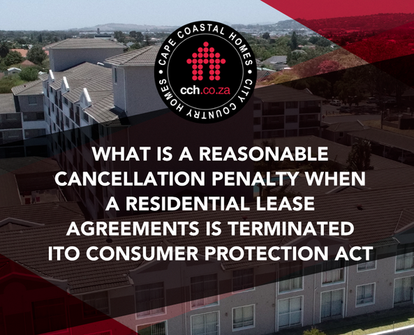 What Is A Reasonable Cancellation Penalty When A Residential Lease Agreements Is Terminated ITO Cons