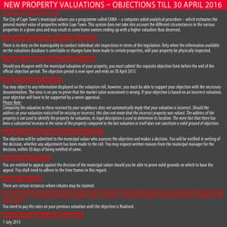 City of Cape Town - New General Valuation Roll