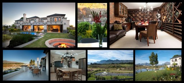 Collage of properties on Val de Vie Wine Polo Estate - Paarl -Western Cape