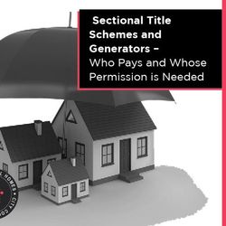 Sectional Title Schemes and Generators - Who Pays And Whose Permission is Needed