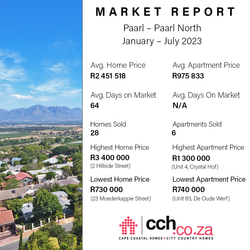 Paarl Property Market Report - January to July 2023