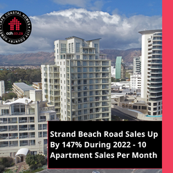 Strand Beach Road Sales Up By 147% During 2022 - 10 Apartment Sales Per Month