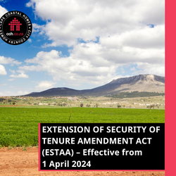 EXTENSION OF SECURITY OF TENURE AMENDMENT ACT (ESTAA) - Effective from 1 April 2024