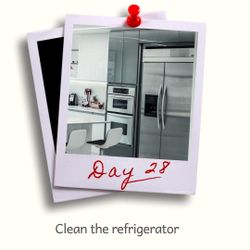 Day 28 - Clean the refrigerator.