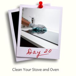 Day 20 - Clean the stove and oven.